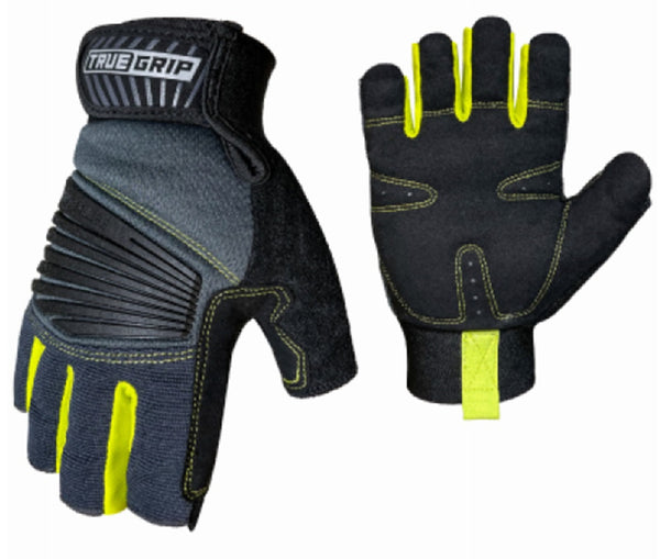 True Grip 98672-23 Pro Fingerless Gloves, Large