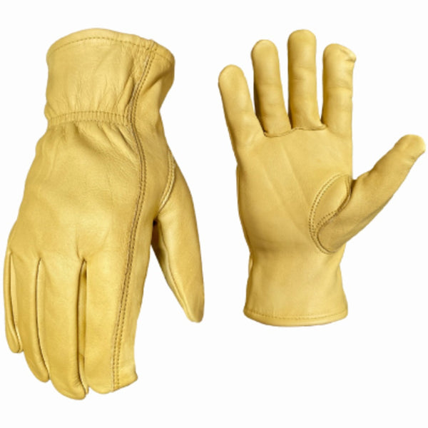 True Grip 98771-23 Water Resistant Leather Gloves, Medium