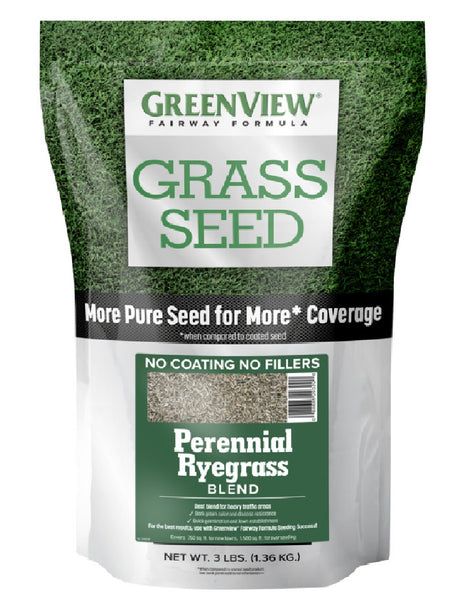 TurfMaster 28-29329 3-Way Ryegrass Blend Grass Seed, 3 lb