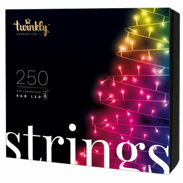 Twinkly TWS250STP-GUS Strings App-controlled LED Christmas Lights, Multicolored