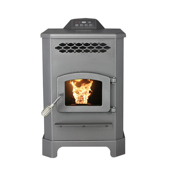 US Stove 5501S King Mini Pellet Stove, Steel, 2200 sq-ft Heating Capacity