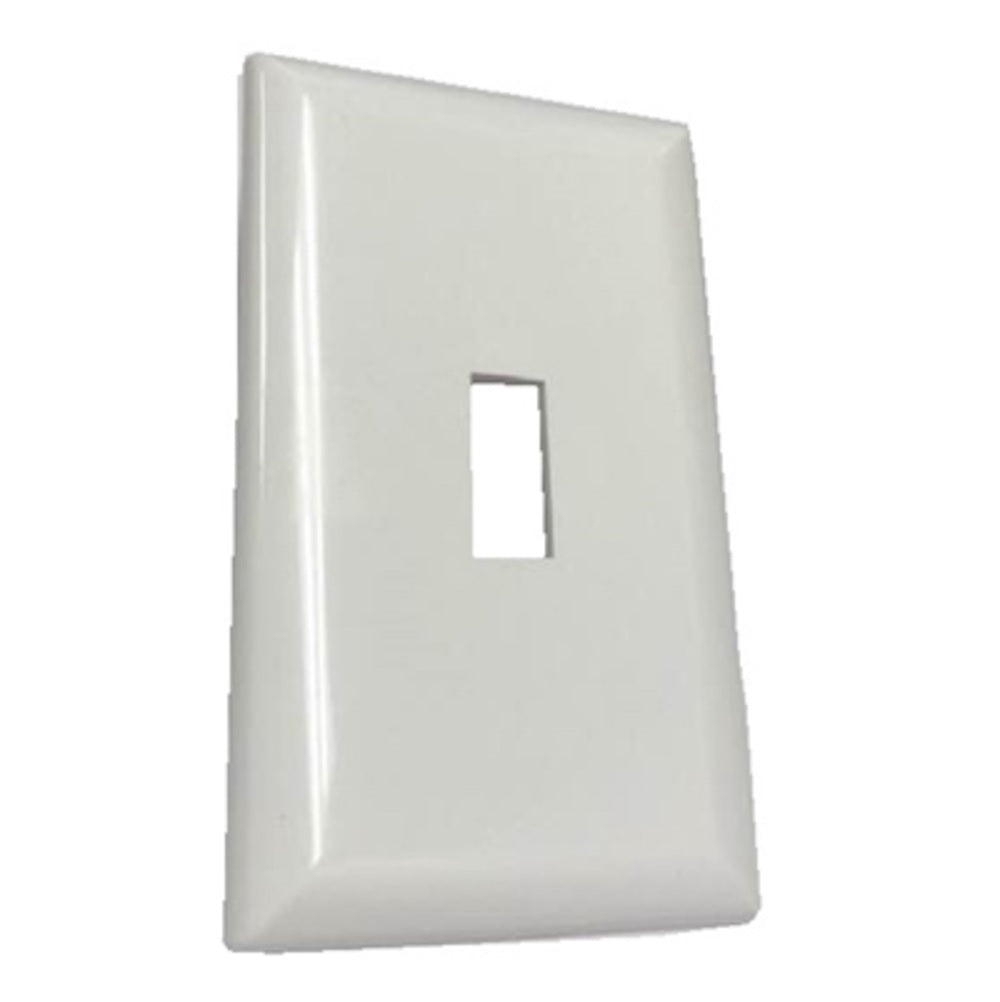 Us Hardware E-161C Single Gang Wall Plate, White