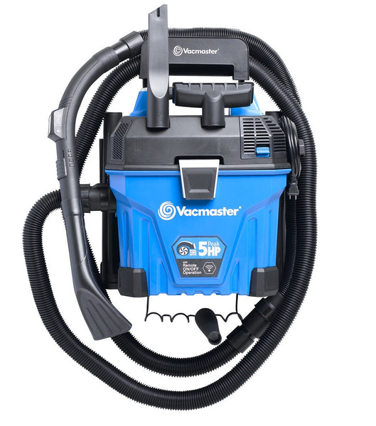 Vacmaster VWMB508 0101 Wall Mountable Wet/Dry Garage Vac with Remote Control, 5 HP