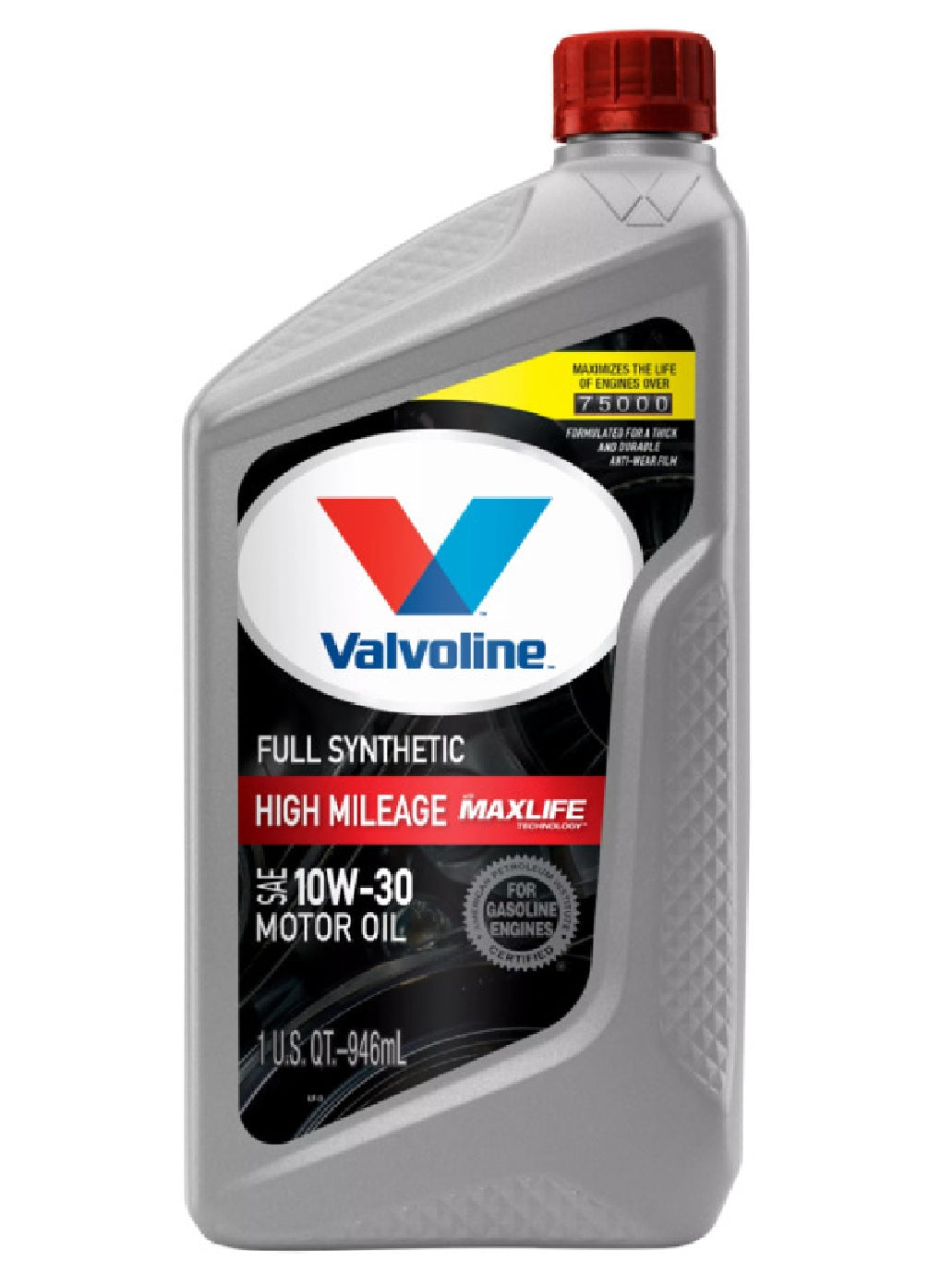 Valvoline VV180 10W30 Full Synthetic High Mileage Motor Oil, 1 Quart