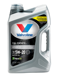 Valvoline 881147 5W20  Advanced Full Synthetic Motor Oil, 5 Quart