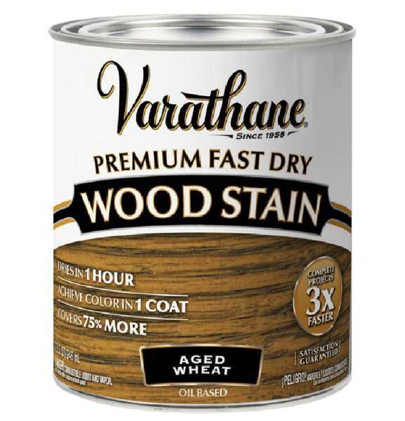 Varathane 333660 Premium Fast Dry Wood Stain, Aged Wheat, 1 Quart