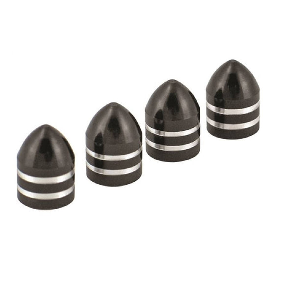 Victor Automotive 60173-8A Sport Valve Caps, Black