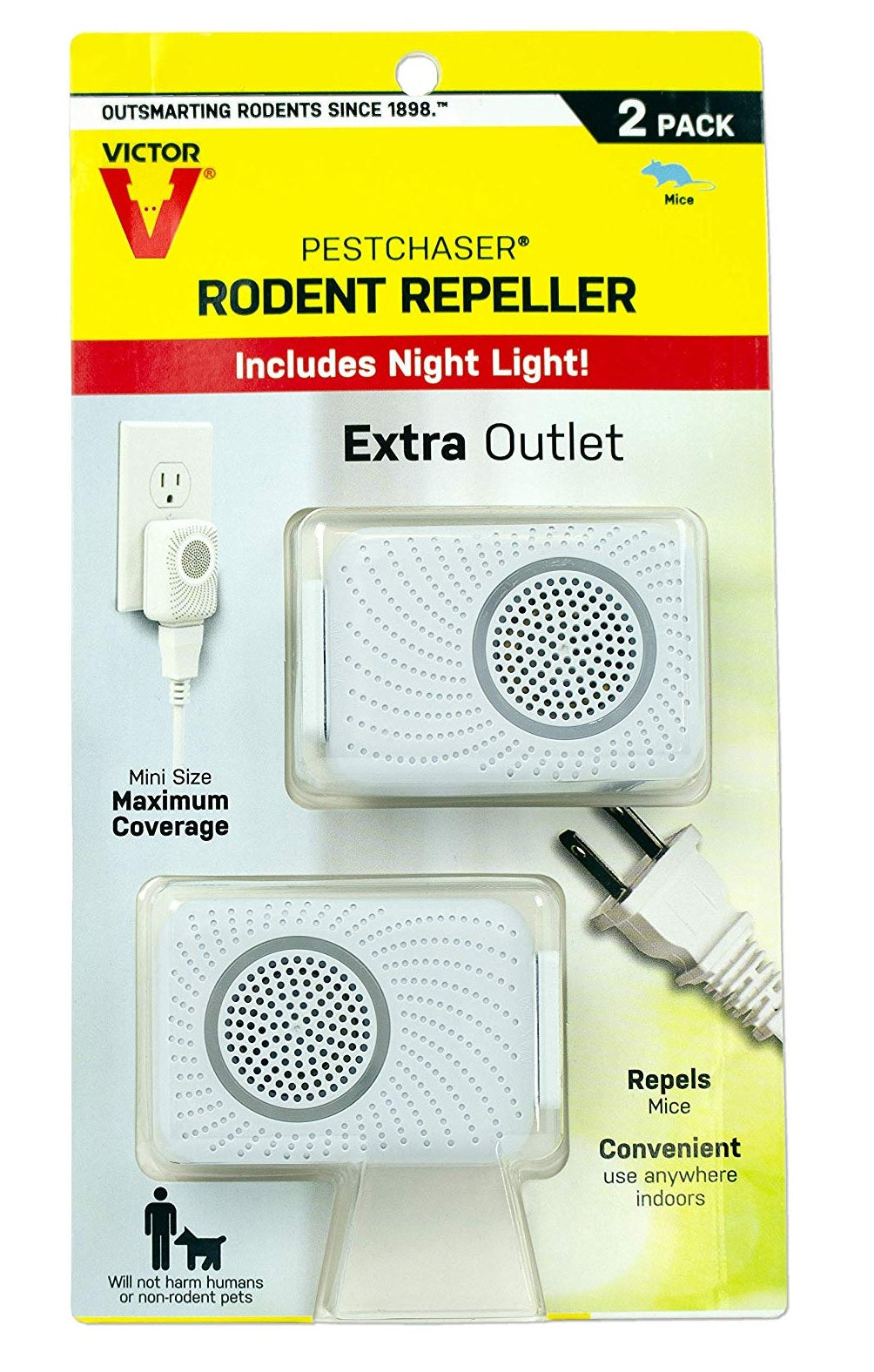 Victor M752PS 2 Units Pestchaser Rodent Repellent, White