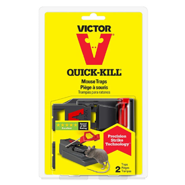 Victor M122 Quick Kill Mouse Trap, 2 Pack