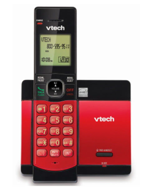 Vtech CS5119-16 Cordless Phone with Caller ID/Call Waiting, Red