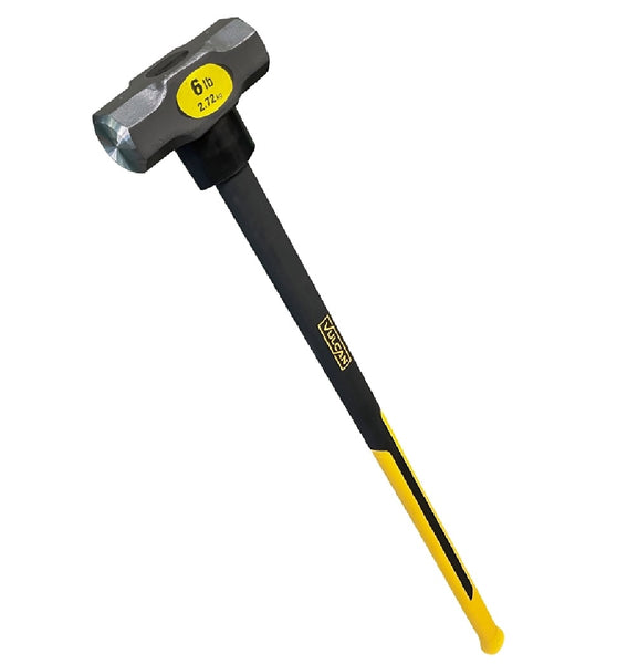 Vulcan 0644872 Fiberglass Handle Sledge Hammer, 32-7/8 inch, 6 Lb