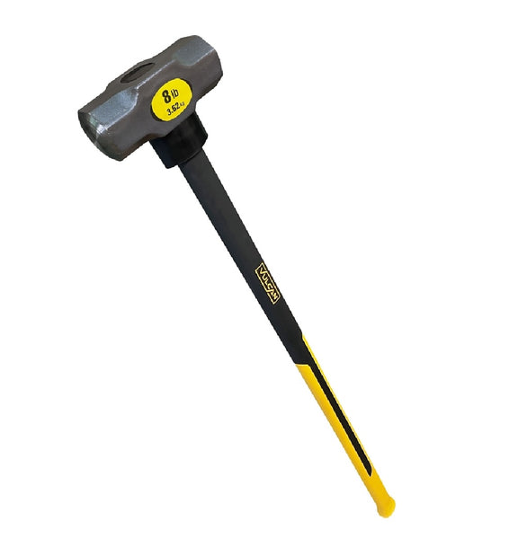 Vulcan 0696054 Sledge Hammer With Fiberglass Handle, 33-1/8 Inch, 8 lb