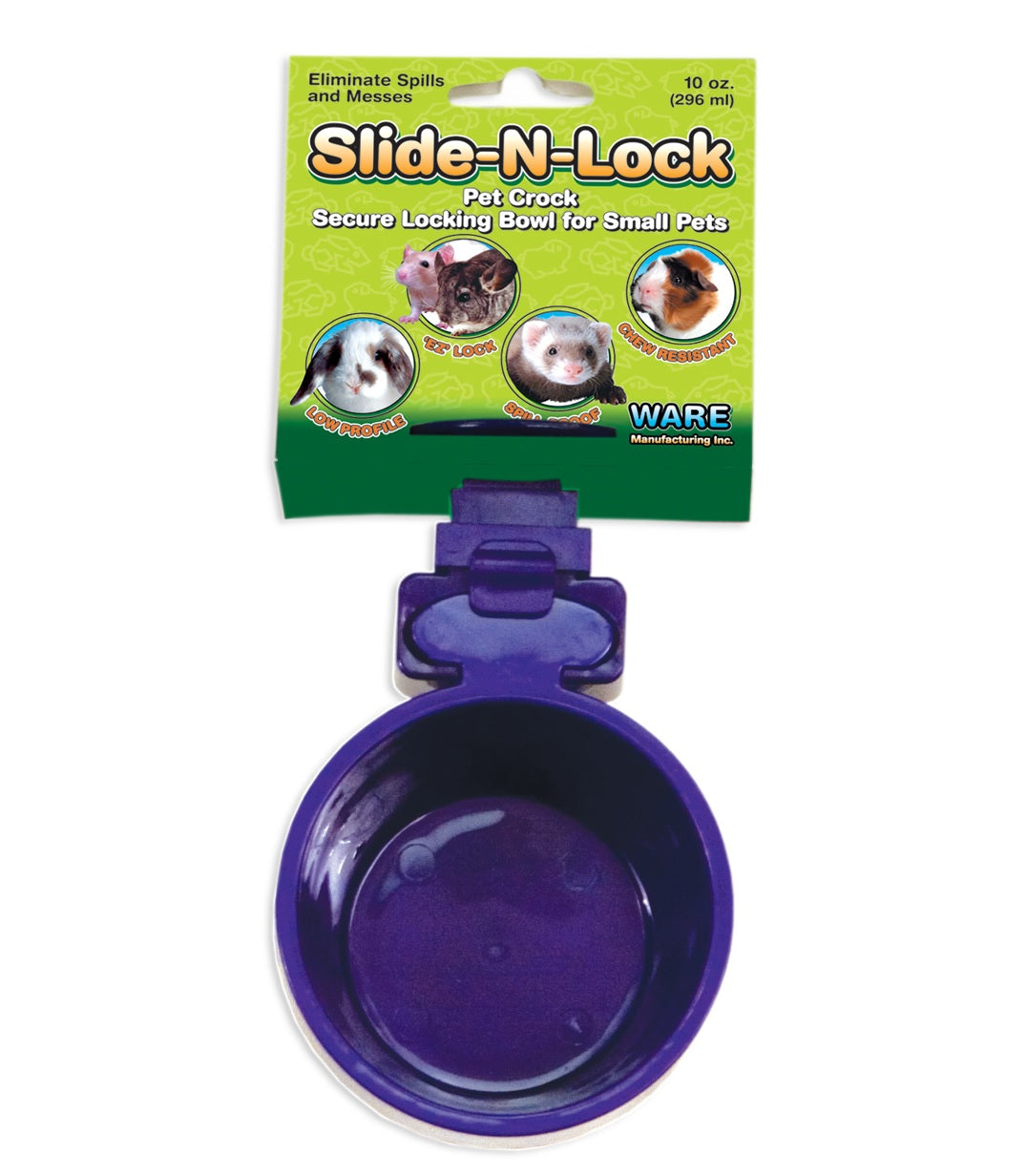 Ware Manufacturing 03301 Slide-N-Lock Pet Crock, 10 Ounce