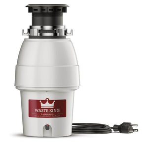 Waste King 2600 Garbage Disposal, 1/2 Hp, 2600 Rpm