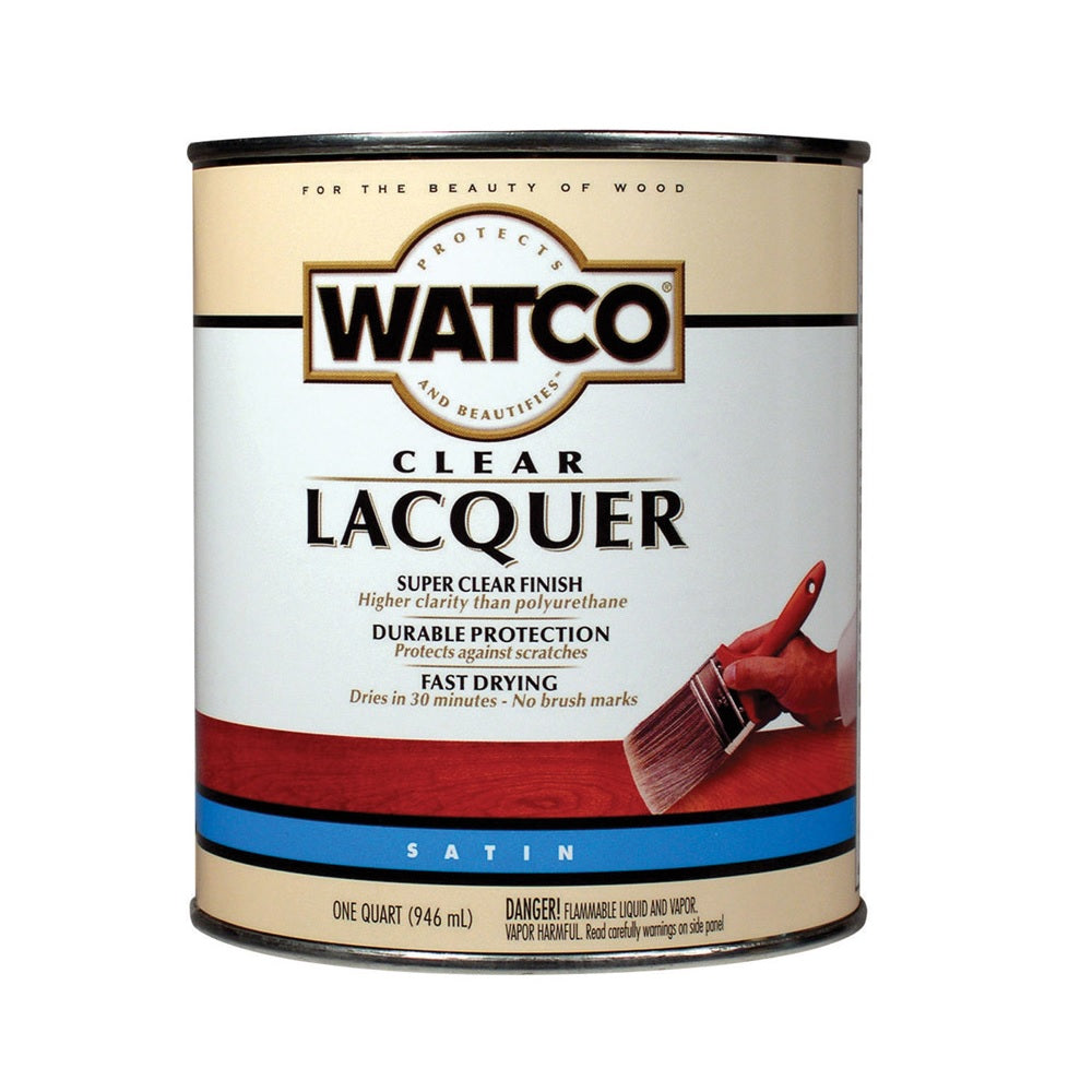 Watco 63241 Lacquer Clear Wood Finish, 1 Quart