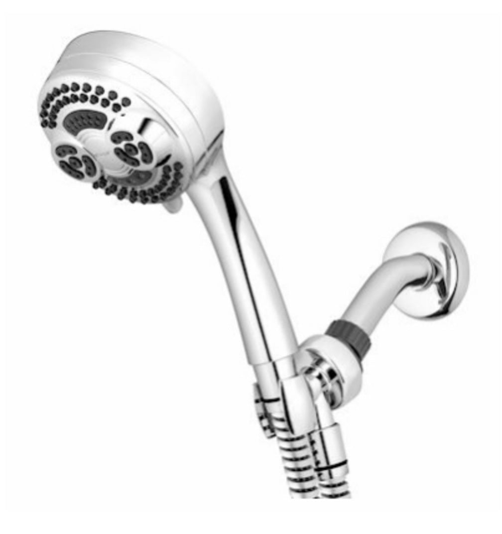 Waterpik NTT-653E Twin Turbo with PowerPulse Hand Held Shower Head, Chrome