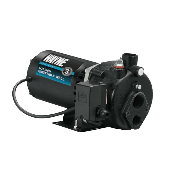 Wayne CWS100 Convertible Well Jet Pump, Cast Iron, 1 HP