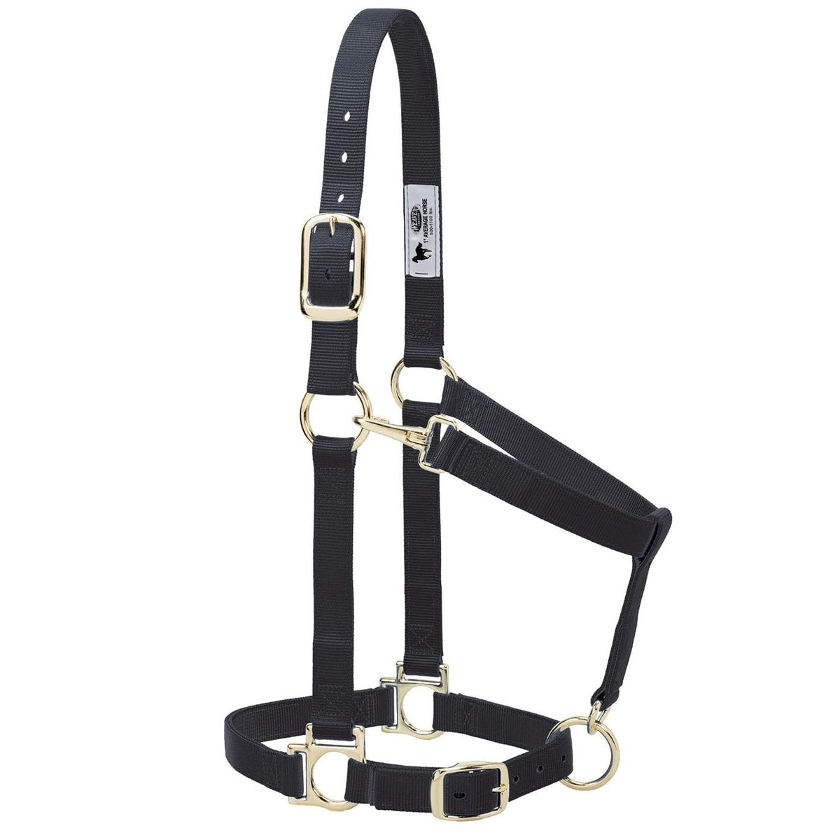 Weaver Leather 35-7436-BK Adjustable Horse Halter, Nylon