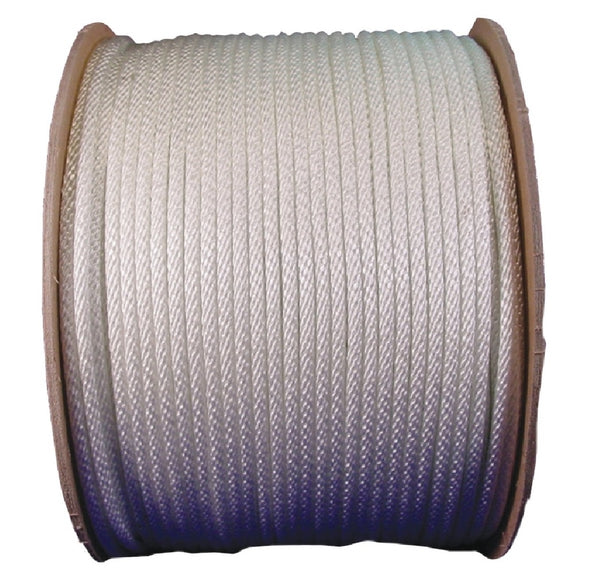 Wellington 5220845/10131 Spool Nylon Rope, White, 1000 Feet