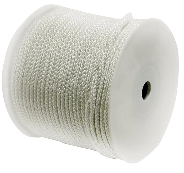 Wellington 5231245/16220 Spool Nylon Rope, Silver/White, 500 Feet