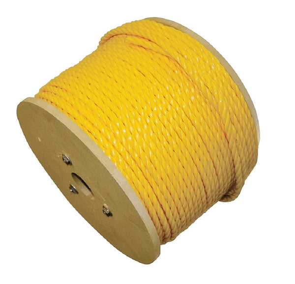 Wellington 5001045/15002 Spool Polypropylene Rope, Yellow, 600 Feet