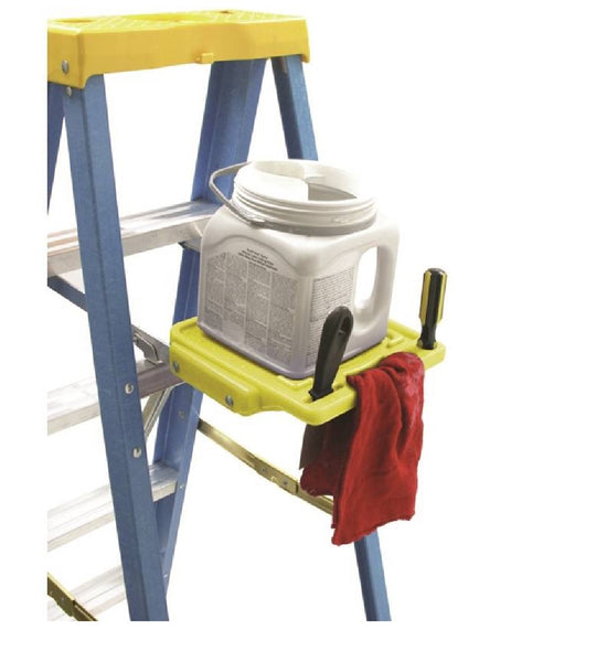 Werner PK76-9 Universal Pail Shelf, Yellow, Plastic