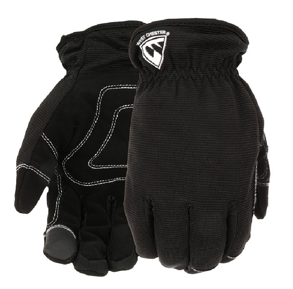 West Chester 96156BK-X Hi-Dexterity Insulated Winter Gloves, Elastic