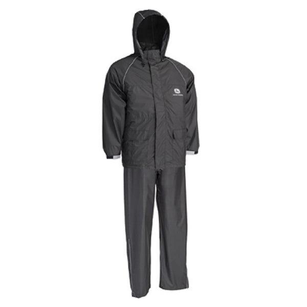 West Chester JD44520/L Rain Suit, Black, Large, 2 Piece