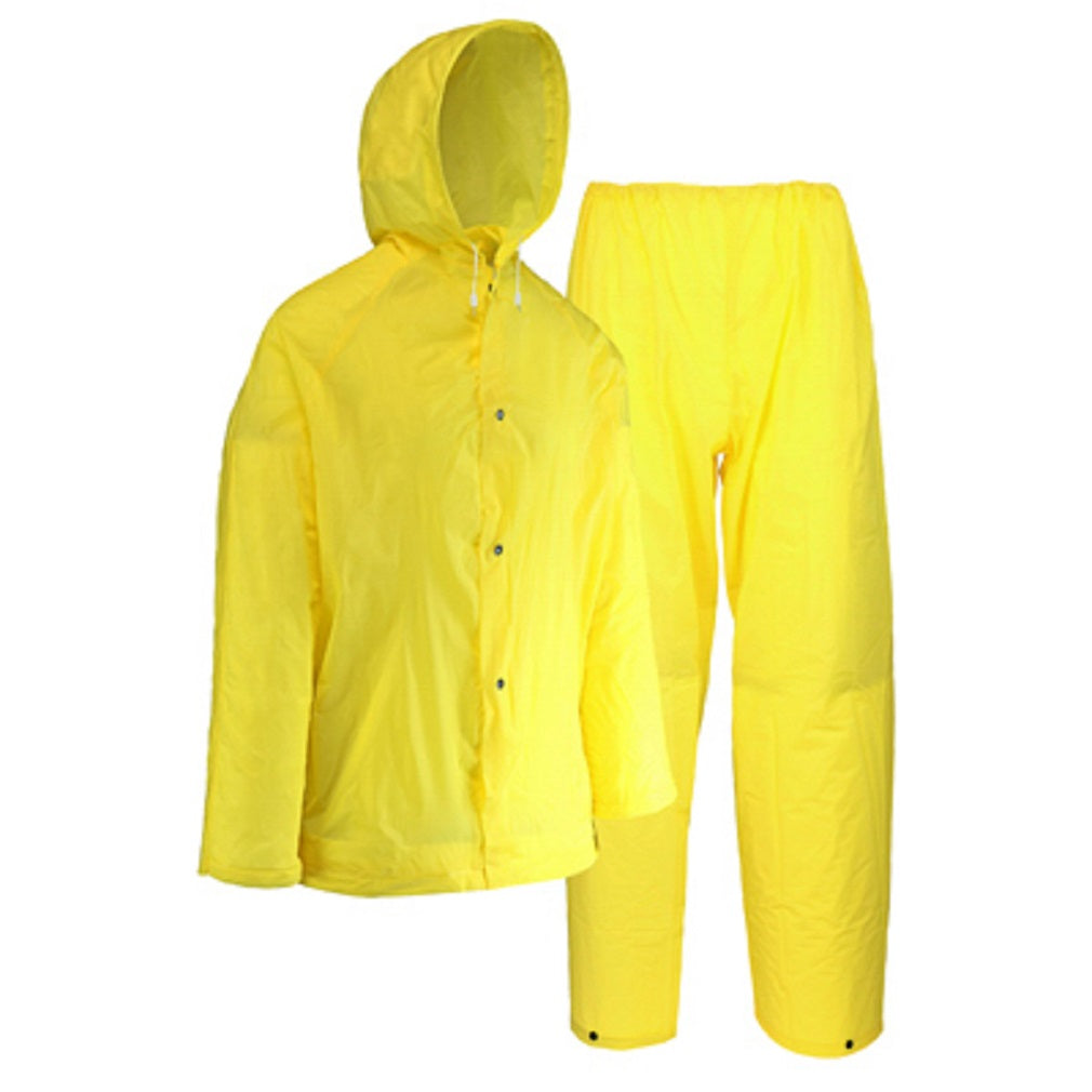 West Chester 44110/L Rain Suit, Yellow, Large, 2 Piece