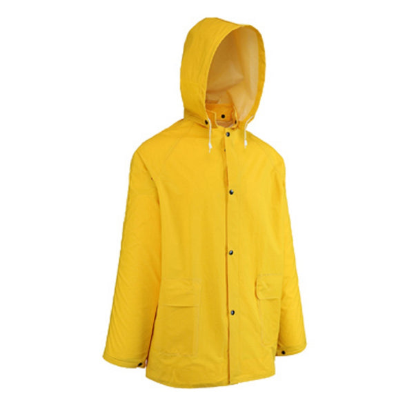 West Chester 44036/XL Rain Coat With Hood, Yellow, Extra Large, 2 Piece