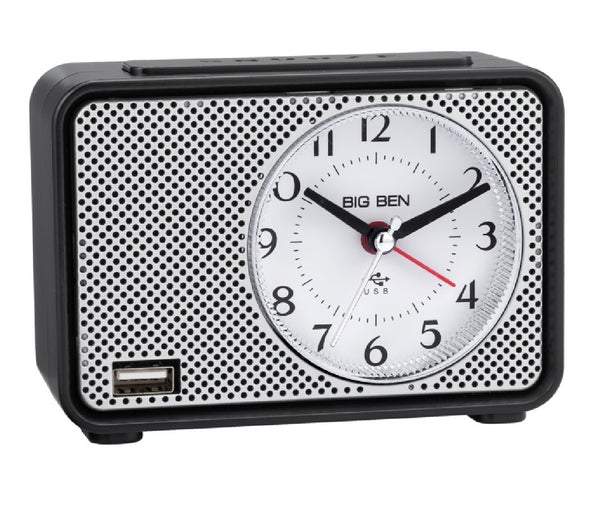 Westclox 75109 Big Ben USB Alarm Clock, Black