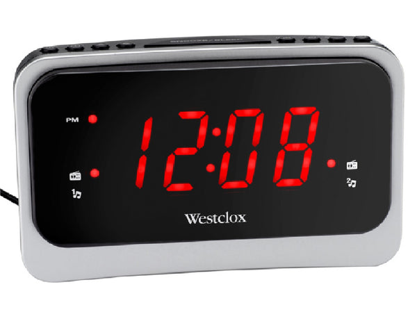 Westclox 80231NS LCD Clock with Radio Nature Sounds