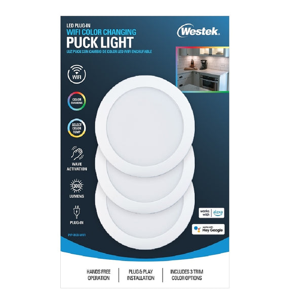 Westek PIP-RGB-WIFI WiFi and Motion Controlled Puck Light