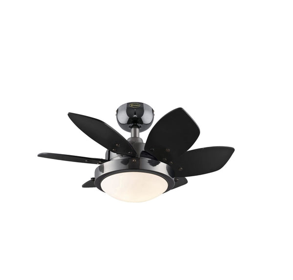 Westinghouse 72246 Quince Indoor Ceiling Fan, Black, 24 inch