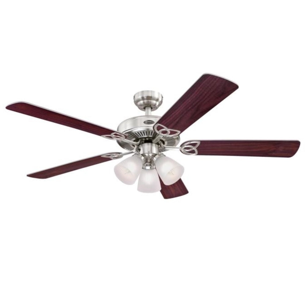 Westinghouse 72371 Vintage Ceiling Fan, Brushed Nickel