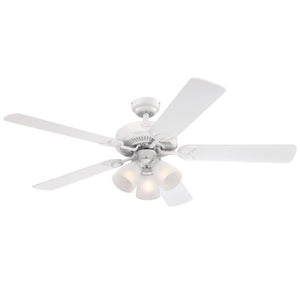 Westinghouse 72364 Vintage Ceiling Fan, White