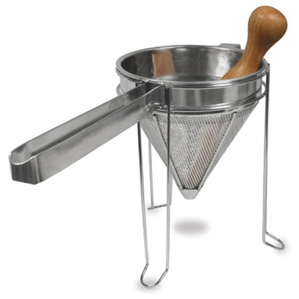 Weston 83-3030-W Cone Strainer & Pestle Set, Stainless Steel