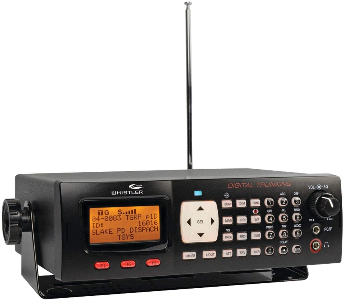 Whistler WHIWS1065 Digital Desktop Mobile Radio Scanner, Black