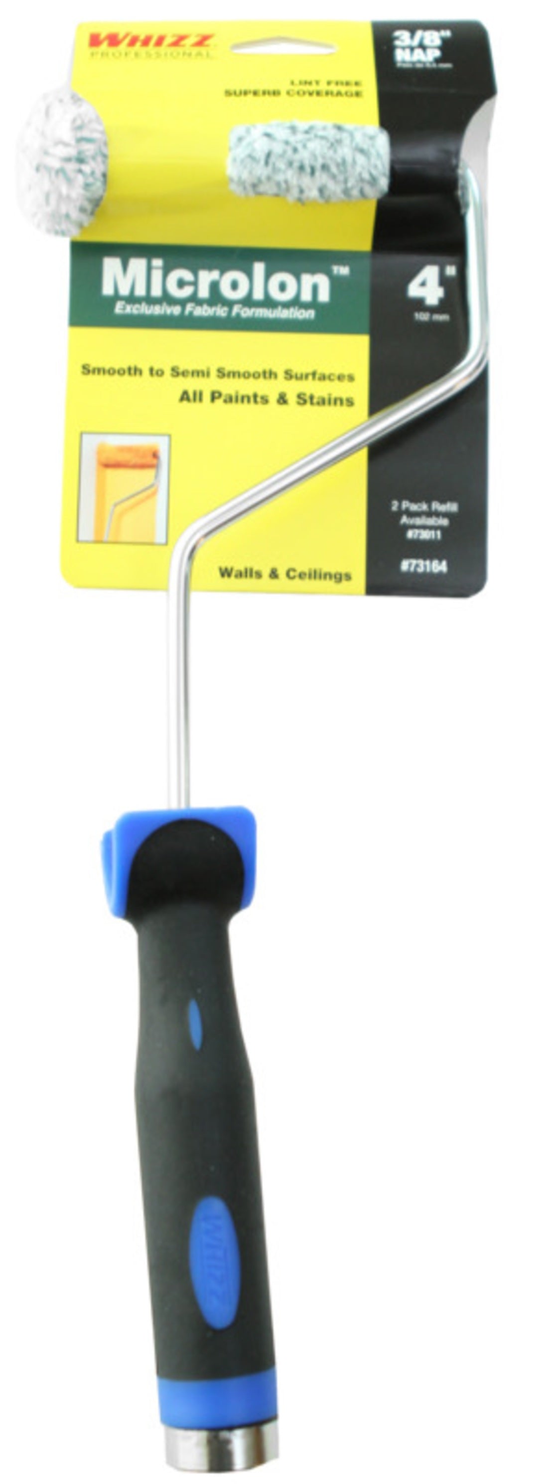 Whizz 73164 Mini Roller With Handle, Microlon