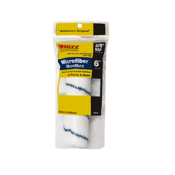 Whizz 70015 XtraSorb Microfiber Jumbo Paint Roller Cover Refill, 6"