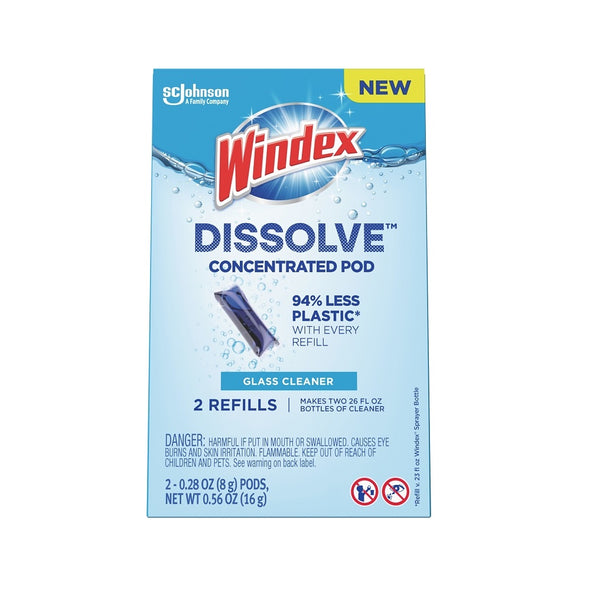 Windex 00399 Dissolve Concentrated Pod Refill, 2 Count