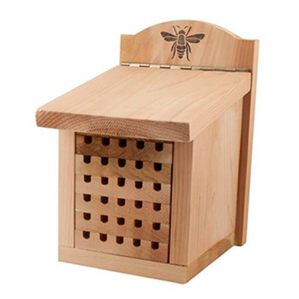 Woodlink 28552 Heavy Duty Mason Bee House, Cedar, Small