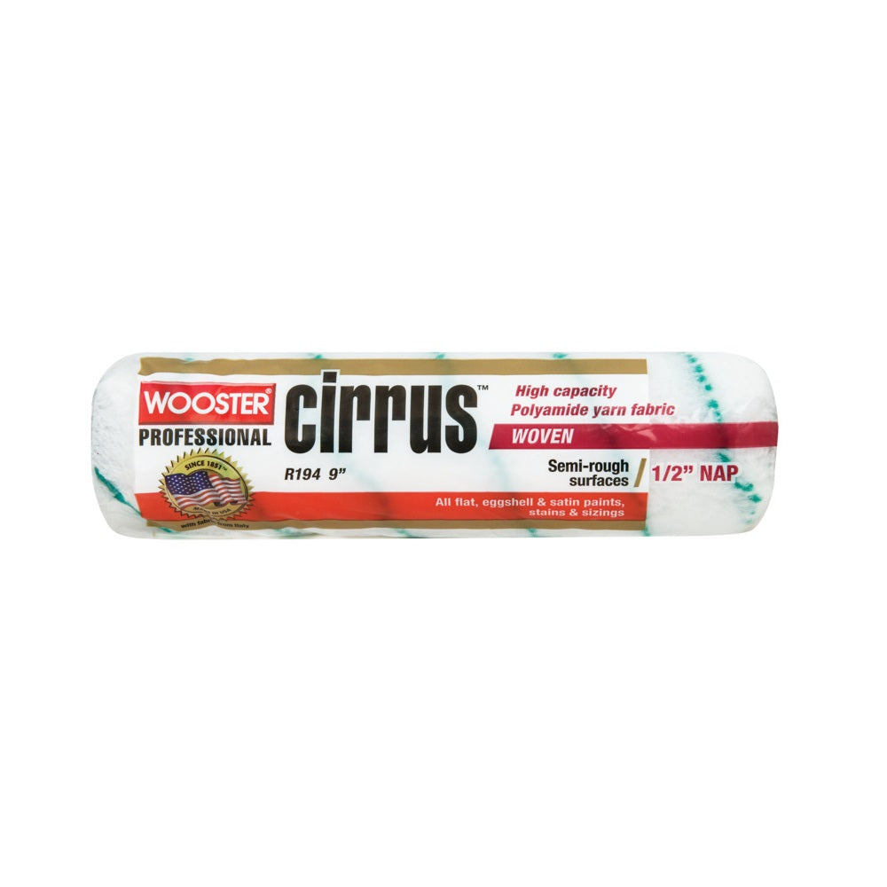 Wooster R194-9 Cirrus Nap Roller, 1/2 Inch