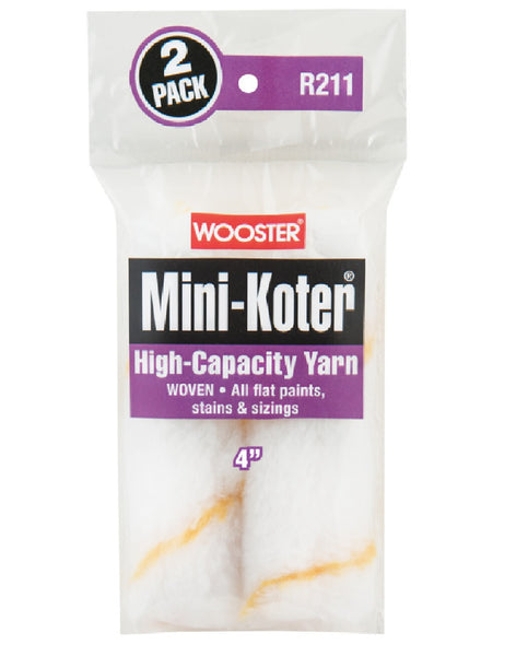 Wooster R211-4 High-Capacity Yarn Paint Roller Cover, 4 Inch
