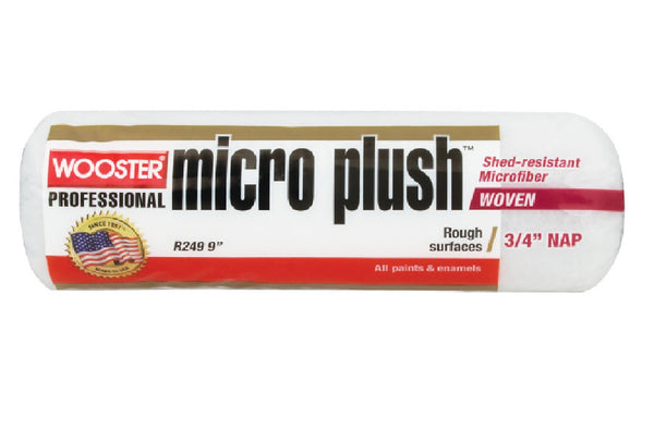 Wooster R249-9 Micro Plush Roller Cover, Microfiber
