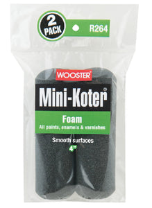 Wooster R264-4 Mini-Koter Foam Roller, 4 Inch