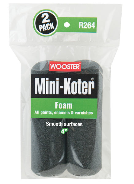 Wooster R264-4 Mini-Koter Foam Roller, 4 Inch