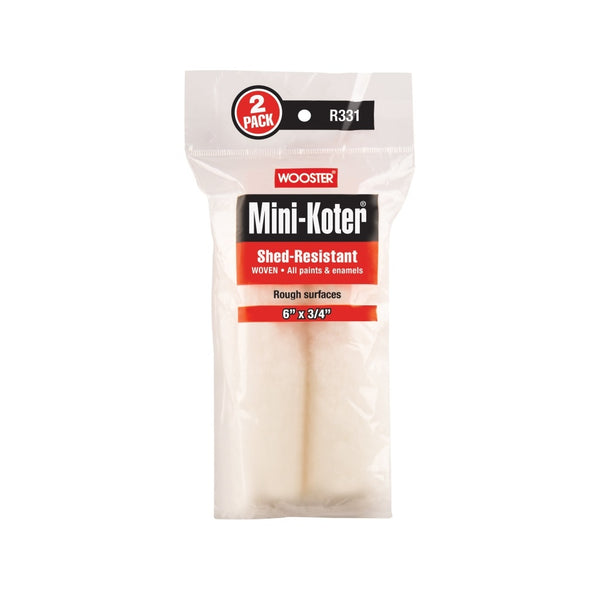 Wooster R331-6 Mini-Koter Mini-Roller Cover, Fabric, 3/4 inch X 6 inch