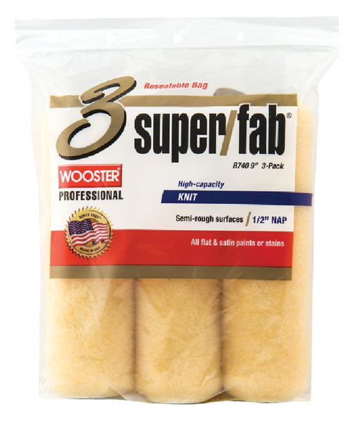 Wooster R740-9 Paint Roller Covers, 1/2 Inch