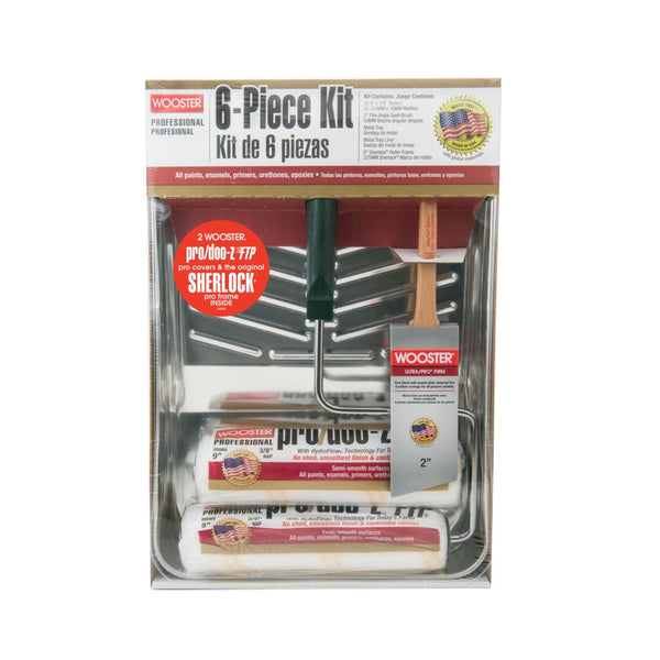 Wooster R917-9 Pro/Doo-Z FTP Roller Kit, 6 Piece